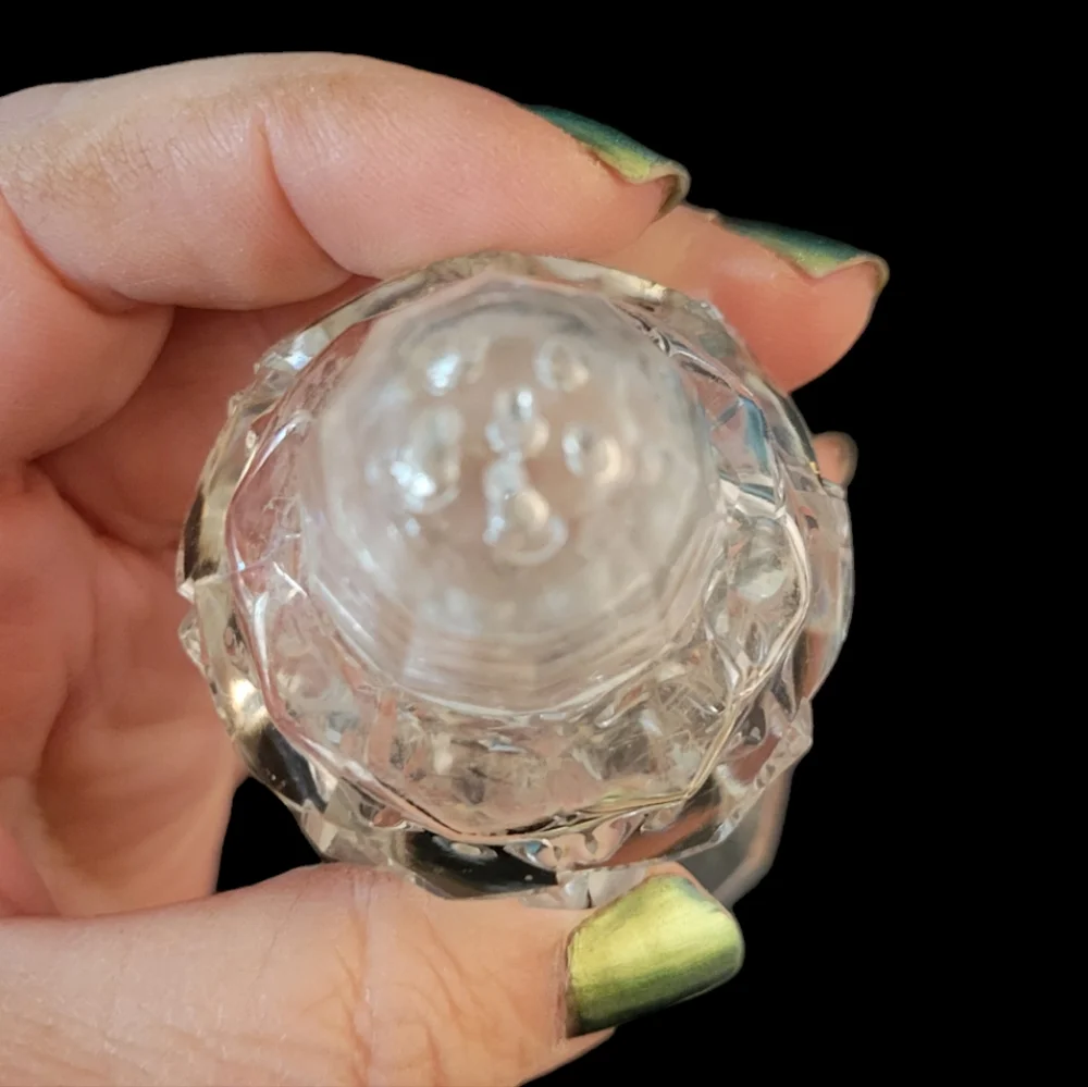 Antique Cut Crystal Salt & Pepper Shakers